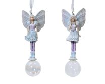 Figura vila viseča na krogli 12 cm, Kaem.