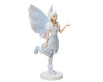 Figura vila na modro/roza na podstavku 35 cm, Kaem.