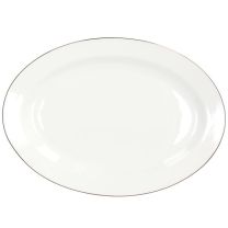Krožnik ovalni Madison Fascetta Oro, 31 cm, keram.
