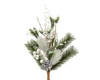 Veja božična zasnežena bele kroglice 50 cm, Kaem.