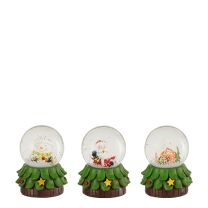 Krogla snežna Xmas figurice zelene, 7x5cm

