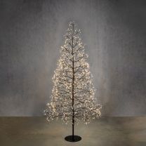 Drevo božično 2100 led, toplo bela s časovnikom 180x80 cm, IP44, Edel.