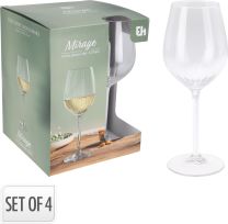 Kozarec za belo vino Mirage, 380ml, 4/1
