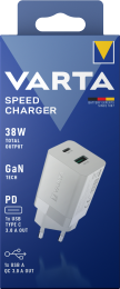 Polnilec naprav, Speed Charge 38W, 1xUSB, 1xUSB-C, Varta