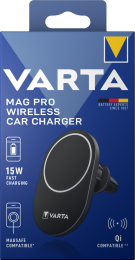 Polnilec avtomobilski MAG Pro brezžični, 15W z USB-C kablom, Varta