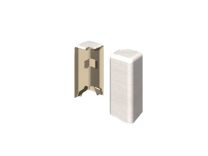 ZAKLJUČEK PVC cubical, zunanji kot, hrast beli, 2/1, za L664