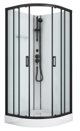 Masažna tuš kabina Dallas black plk 90X90X210cm