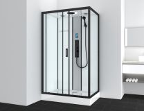 Masažna tuš kabina Boston black kvd 90x120x215cm