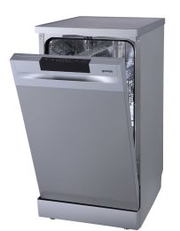 Pomivalni stroj prostostoječ Gorenje GS520E15S, širina 44,8 cm, 9 pogrinjkov, popolni AquaStop, siv