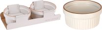 Pekač za mufine 2/1, 250ml, 11x5cm,  porcelan.
