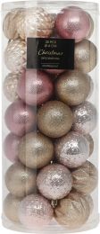 Bučke novoletne roza/zlate 6 cm, set 35/1, Koopman