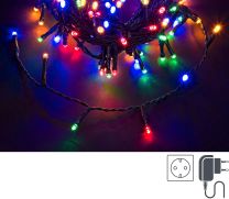 Lučke 180 led barvna 5 mm, 8 funkcij utripanja s časovnikom, 8,95 m, IP44, Bizz.