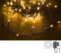 Lučke 180 led toplo bela 3 mm, 8 funkcij utripanja s časovnikom, 8,95 m, IP44, Bizz.