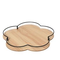 Pladenj deteljica iz bambusa, fi 32cm
