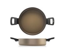 Kozica nizka z dvema ročajema Balance Borghese, 24cm