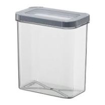 Posoda za shranjevanje hrane Optimo, 1,8l, pvc, siv pokrov

