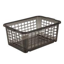 Košara mrežasta za shranjevanje Fred 25x17cm, pvc, crystal grey transparent