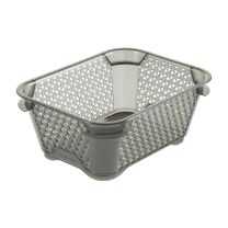 Košara mrežasta za shranjevanje Mirko 16x12x7cm, pvc, crystal grey (transparent)