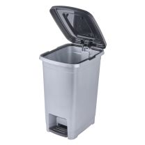 Koš za smeti na pedalko Olaf 10l, 21x28x35cm svetlo srebrn, pvc