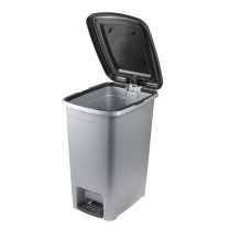 Koš za smeti na pedalko Olaf 40l, 32x42x53cm svetlo srebrn, pvc