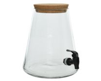 Vrč steklen za vodo s pipco, 5l