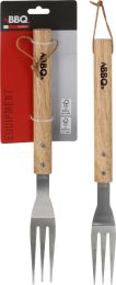 Vilica za žar, roč.les., BBQ 38 cm, Koop.,