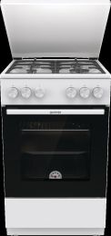 Štedilnik plinski Gorenje GG5A13WF, širina 50 cm, 4x plin, kovinski pokrov, bel