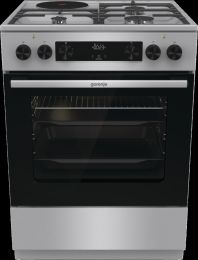 Štedilnik kombinirani Gorenje GK6C62XC, širina 60 cm, 3x plin, 1x elektrika, inox