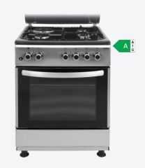Štedilnik kombinirani Vivax FC-31602 BLX, širina 60 cm, 3x plin, 1x elektrika, inox