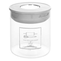 Doza steklena hermetični pokrov Dolce casa kitchen shop, 750ml
