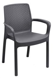 Stol Regina antrancit polipropilen 60,5x54x82 cm, 
