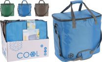 Torba hladilna modra/črna/zelena 24 l, Koop.