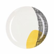 Krožnik Sfera Ikonic plitki, 27cm, rumen
