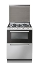 Štedilnik plinski, pečica in pomivalni stroj Candy TRIO4GXNT/1 3v1, širina 60 cm, inox