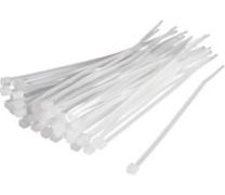 Vezica nylon bela 450x4,8mm-100 kos TM