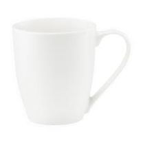 Lonček Aura, bel, 360ml, porcelan
