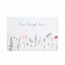 Pogrinjek "Flowers", bel, pvc
