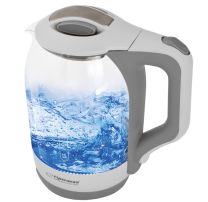 Grelnik vode stekleni Esperanza YUKON, 1,7 L, bel