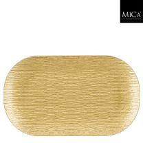 Pladenj podolgovat zlat, 43cm, pvc
