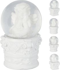 Krogla snežna angel 6 cm, Koo.