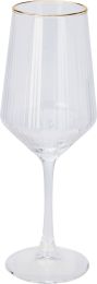 Kozarec za vino z zlatim robom, 380ml
