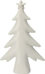 Drevo belo porcelan z zvezdo 22 cm, Koo.
