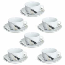 Skodelice za kavo Madison Poivre 260ml, 6/1, porcelan
