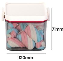 Doza za hrano, vakuumski pokrov, 600ml, pvc 
