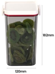 Doza za hrano, vakuumski pokrov, 1240ml, pvc 
