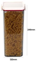 Doza za hrano, vakuumski pokrov, 1770ml, pvc 
