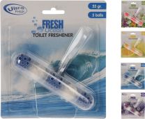 Osvežilec za WC, set 5 x 55g, 4 vonji
