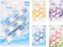 Osvežilec za WC, set 3 x 5 x 55g, 4 vonji
