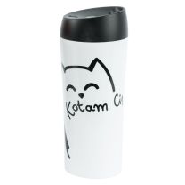Lonček potovalni za kavo Love Kotam Ambition 400ml, bela