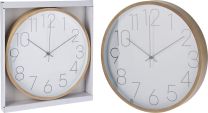 Ura stenska 30cm, imitacija lesa
